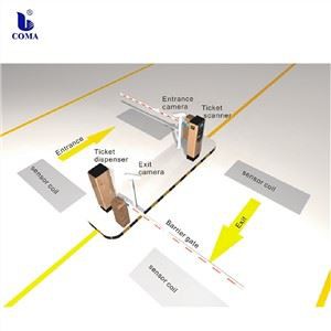 Mesin Dispenser Tiket Kertas Termal Mesin Sistem Kawalan Akses Kenderaan Tempat Letak Kereta